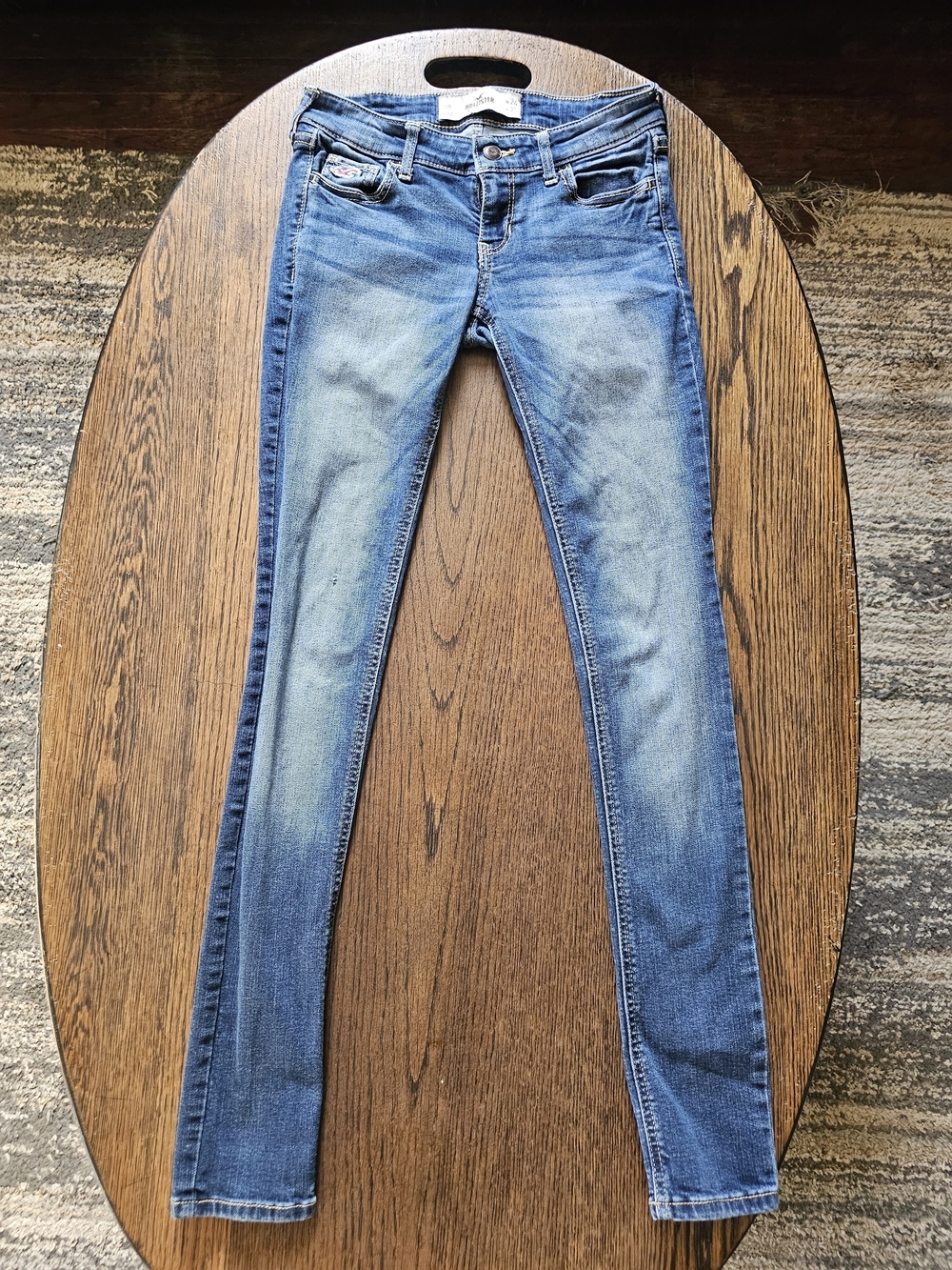 Hollister Skinny Blue Jeans Size Womens 0 Regular